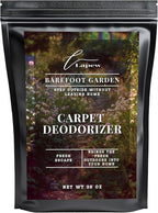 Lapew Barefoot Garden Carpet Deodorizer Powder - Pet Safe Freshener for Vacuuming | Scented Odor Eliminator for Home | 36 oz