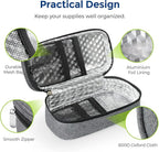 AUVON Insulin Cooler Travel Case with 2 x 160g Ice Packs, 10–11 Hour Cooling, Compact Insulated Diabetic Medication Bag Fits 3–4 Insulin Pens & Diabetic Supplies, 8.27 x 4.33 x 2.56 in, TSA-Friendly