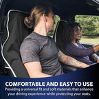 Dri Seats Waterproof Car Seat Cover – Premium Sweat Towel with Slip Resistant Backing for Front Seats in Cars, Trucks, SUVs – Universal Seat Covers & Liner, Easy Install (Black, Large)