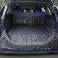 SUV Cargo Liner for Dogs, Waterproof Pet Trunk Cover with Bumper Flap Protector, Non-Slip Scratchproof, Non-Slip Dog Seat Mat for SUVs, Large Size Cargo Liner Universal Fit Blue