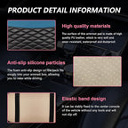 Car Center Console Cushion Pad, PU Leather Waterproof Auto Armrest Box Cover Protector, Comfortable Armrest Seat Box Cover Mat, Universal Car Accessories for SUV Truck (Black Green)