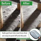 Pet Hair Removal Glove for Dogs & Cats- Upgraded 10mm Thickened Electrostatic Magic Brush- Pet Hair Remover Glove for Couch, Furniture, Clothes, Car & Carpet, Reusable Pet Hair Removal Tool
