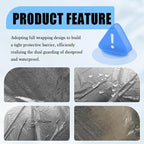 20PCS Plastic Seat Covers for Cars,Full Coverage Disposable Car Seat Covers for Keeping Front and Back Seats Clean,Universal Car Accessories Cars Seats Protector for Most Vehicles