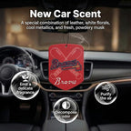 2 Pack MLB Braves Car Air Freshener - Licensed Hanging Scented Air Freshener, Red Shield with Atlanta Braves, Sports Fan Auto Fragrance for Car, Truck & Home
