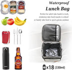 TuErcao Insulated Cooler Bag 6/24 Can Collapsible Leakproof Soft Sided Cooler for Car, Portable Foldable Small Ice Chest for Beach Camping Picnic Travel, 5/15qt Lunch Box for Men Work
