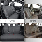 coverdream 2026 Rav4 Seat Covers Custom Fit for 2026 Toyota Rav4 Hybrid (SE,XSE) & PHEV GR Sport SUV,Full Set Polyester Car Seat Protector Grey