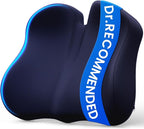 A-Pce Ergonomic Seat Cushion -Large Memory Foam Cushion for Office Chair- Sciatica & Lower Back & Coccyx Pain Relief - Car Seat Cushions for Driving Seat Cushion, Deep Blue