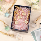 24 Pcs Star Shaped Car Fragrance Diffuser Bottle Bulk - Appreciation Gifts Set Hanging Glass Diffusers with Inspirational Message for Coworker Teacher Staff Thank You Gift (Team)