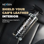Nexgen Car Leather Cleaner - Quick Spray Car Interior Cleaner and Leather Restorer - Gentle Liquid Formula, Multi-Purpose Cleaner for Cars, Couch, Boots, Purses, and More (16 Oz)