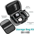 OZCHIN Large Smell Proof Bag with Combination Lock Odor Proof Lock Box Travel Storage Case Activated Charcoal Bag Great Christmas Gift (Grey)