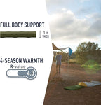 Sea to Summit Camp Plus Self-Inflating Foam Sleeping Mat for Camping, Tapered - Large (78 x 25 x 3 inches)