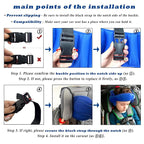 Adjustable Child Car Seat Head Support Band, Adjustable Head and Neck Support Band - A Comfortable Safe Sleep Solution, Blue Head Support Belt
