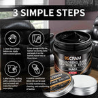 Black Leather Recoloring Balm with 100ml Mink Oil,Leather Couch Scratch Remover,Leather Repair kit for Vinyl Furniture and Car Interior,Leather Dye Paint,Mink Oil for Leather