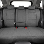 coverdream RAV4 PHEV Seat Covers Custom Fit for 2019-2024 2025 Toyota RAV4 Hybrid XSE,Hybrid SE,Prime SE/XSE,Full Coverage,Airbag Compatible,Polyester Car Seat Protector (Full Set,Gray)