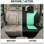 FH Group Automotive Car Seat Covers Rear Set Premium 3D Air Mesh Seat Covers, Airbag Compatible and Split Bench Cover Universal Fit Interior Accessories for Cars Trucks and SUVs - Mint