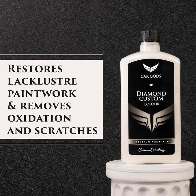 Car Gods Iris Custom Color Pearl 3-in-1 Polish Wax Color Restorer & Scratch Remover, 16 Colors Available, 17 Fl Oz
