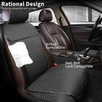 Auto Newer Luxury Breathable Car Seat Cover Fit Four Seasons, Universal Front of Car Seat Cushions, Bottom Seat Covers of Full Wrapped Edge,Universal Fit for 95% Cars,SUV,Pickup(Black，1PCS)