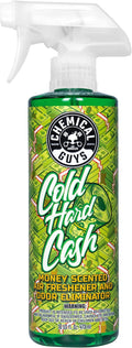 Chemical Guys ‎Cold Hard Cash, Money Scented Premium Air Freshener & Odor Eliminator, (for Cars, Trucks, SUVs, RVs, Home, Office, Dorm Room & More) 16 Fl Oz