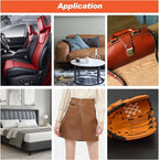 Leather Recoloring Balm Grey, Mink Oil Leather Conditioner & Leather Filler Cream, Leather Repair Kit for Furniture,Vinyl Repair Kit Restore Couches, Car Seats, Purse, Scratch, Peeling, Burn Holes