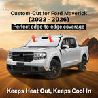 Econour Windshield Sun Shade Compatible for Ford Maverick 2022-2024 2025 2026 Sun Shade Front Windshield Sun Visor Foldable Thicker 5-Layer Block Heat and Sun UV Rays | Car Accessories