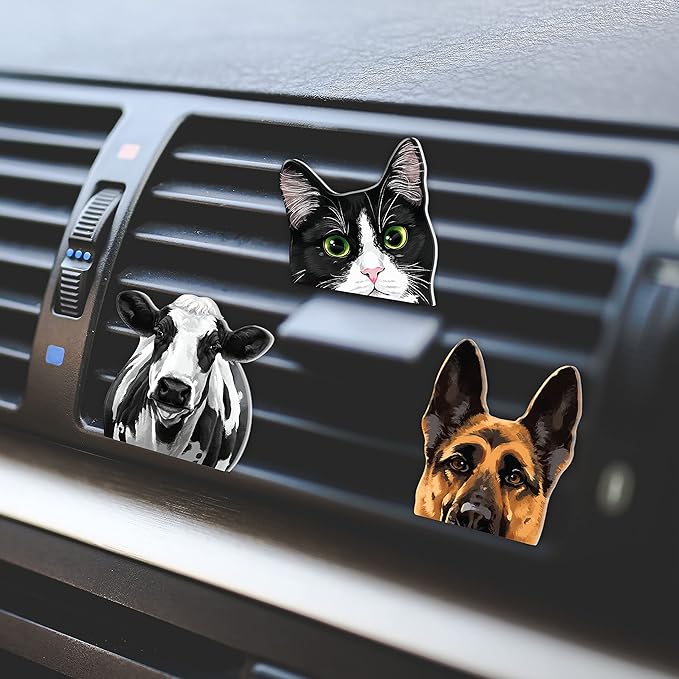 WIRESTER Fresh Scented Car Air Freshener Vent Clip, Decorative Accessories, Interior Decoration for Cars