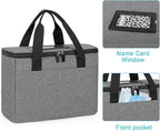 Trunab First Aid Bag Empty Small Medicine Storage Case, Insulated Medication Cooler Bag, Travel Pill Bottle Organizer for Prescription, Insulin, Supplements or Medical Supplies, Grey(Bag Only)