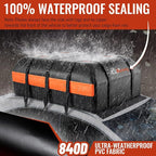 Asinking Car Rooftop Cargo Carrier Bag, 20 Cubic Feet Waterproof Heavy Duty Car Roof Bag for All Vehicle with/Without Racks - Anti-Slip Mat, 6 Door Hooks, Storage Bag, 2 Extra Straps, Luggage Lock