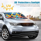 Funny Octopus Car Windshield Sun Shade Foldable Sunshade Front Window Cover Sun Visor Protector Accessories (59x27.5 inches)