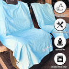 Malo’o SeatGuard Car Seat Cover Towel, Universal Seat Protector Towel for Trucks and Cars, Heavy Duty Seat Cover for Sports Gear, Dogs and Wet Clothing, Blue