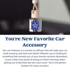 CANDECraftCo Car Air Hanging Fragrance Oil, Car Auto Freshener for Essential Oils, Scents Fragrance Aromatherapy Automobile Diffuser, Long Lasting (Peach Spell)