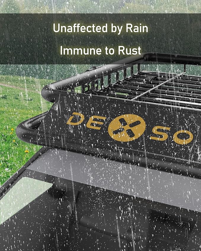 DEXSO 84" x 39" Universal Roof Rack Basket, 200 Lbs Capacity Rooftop Cargo Carrier Basket with Extension Luggage Rack Heavy Duty for SUVs, Trucks, Vehicles