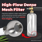 10-Pack Stainless Steel Foam Cannon Straw Ball, Universal Weighted Ball Fit for 5.9mm & 7.6mm Foam Cannons Straw - Dense Mesh Bottom, Silver