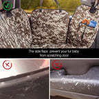 iBuddy Truck Seat Cover for Dogs Waterproof 900D Soft Back Seat Cover for Crew Cab Protects Vehicle from Dog Hair, Scratches, Dirt Durable Rear Seat Cover for Pickup Truck F150 F250 Ram GMC 1500 2500