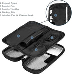 SHBC Insulin Cooler Travel Case for Diabetic Organize Medication Insulated Cooling Bag with 2 Ice Packs Black