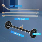 Tool Daily Dual-Function Undercarriage Cleaner, 24 Inch, Water Broom for Pressure Washer with 7 Nozzles, Under Car Washer Attachment, 3 Pcs Extension Wand, 4000 PSI