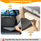 PetDance【Grab & Go Dog Mat for Car Back Seat, Portable Pet Bed Mat for Trucks, 【Easy-Care & Waterproof 】 Car Blanket for Dogs, Fits SUV, Truck & Sedan, 27x56 inch
