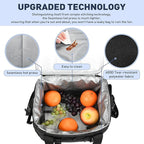 Tirrinia Soft Cooler Bag 24 Cans, Insulated Leakproof Portable Cooler with Lightweight & Adjustable Strap - Small Beach Cooler for Camping, Travel, Car, Picnic, Lunch Cooler Box