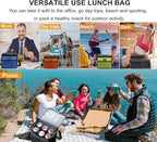 6 Can/5L Lunch Bag for Women Men Portable Lunch Box Small Cooler Bag Soft Collapsible Reusable Insulated Lunch Tote for Everyday Work Travel (Green)