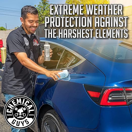 Chemical Guys JetSeal Sealant and Paint Protectant Kit with 2 Applicator Pads: Durable Synthetic Protection for Cars, Trucks, Motorcycles, RVs, and More, Creates High Gloss Mirror Shine Finish