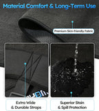 Car Seat Towel | Premium Microfiber Towel Seat Covers for Cars - Universal Fit & Waterproof | Sweatproof & Machine Washable Non-Slip Car Seat Towel Cover After Gym, Beach, Yoga (Black, 2 Pack)
