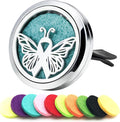 AZNECK Car Aromatherapy Essential Oil Diffuser Vent Clips Car Diffuser Vent Clip Butterfly Air Freshener 10 Felt Pads Car Accessories for Women Gifts