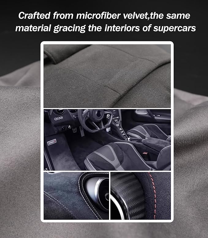 2pcs Car Neck Pillow for headrests,Support Drive Seats Head Cushion Pillows,Microfiber Velvet,Plant-Based Polyester,Thickness & Height Adjustable,11.8x7.5,Inner Liner fillable(Beige)