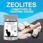 NonScents Cat Litter Deodorizer - Litter Box Odor Eliminator - Less Scooping Extends Kitty Litter Lifespan - Fragrance-Free Formula Eliminates Unpleasant Cat Odors – 8 Pound Bag