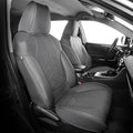 for Toyota RAV4 Seat Covers 2019 2020 2021 2022 2023 2024 2025 RAV 4 Prime & Hybrid XLE LE Limited XLE Premium (Not for XSE/SE Hybrid) - Custom Leather Car Seat Covers Full Set - BlackGrey