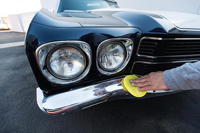 Mothers California Gold Chrome Polish, 12 oz. — Cleans & Brightens Chrome Bumpers, Wheels, Trim & Accessories, Protects Against Fingerprints, Rust & Corrosion, Safe on Glass & Mirrors (05212)