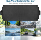 Sun Visor Extender for Car, Visor Extender Sun Blocker, Sun Visor Extension with Anti-Glare Lens Blocks UV & Sunlight, Adjustable Car Sun Visor for Safe Driving (1 Pack)