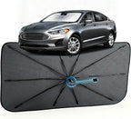 Car Windshield Sun Shade for Ford Fusion 2013-2021 –[Reflective Coated Fabric] Sunshade Umbrella for Front Window, Car Shades Sun Visor Keep Car Cool and Protects Interior, 1:1 Exact Fit