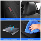 coverdream 2026 Rav4 Seat Covers Custom Fit for 2026 Toyota Rav4 Hybrid (LE,XLE Premium) SUV,Full Set Luxury Waterproof Leather Car Seat Protector