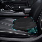 Wedge Car Seat Cushion, Memory Foam Car Truck Coccyx Seat Pillow for Driving - Sciatica and Back Pain Relief - Heightening Wedge Cushions for Car Driver Office Lumbar Tailbone Support