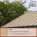 Liquid Rubber Color Roof Sealant- Elastomeric Waterproof Coating for Flat, Low-Slope & Metal Roofs, Flexible UV-Stable Membrane, Beige, 1 Gallon